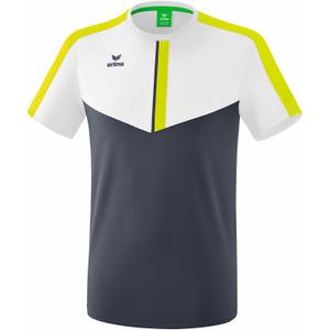 1082032-t-shirt-enfant-erima-squad-blanc-gris-fonce-jaune-citron