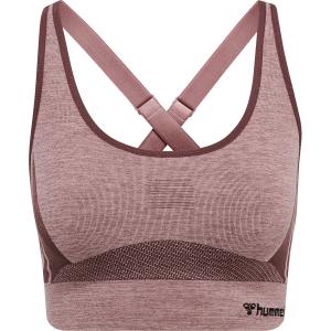 211937-8018-brassiere-femme-hummel-seamless-sports-marron-rose