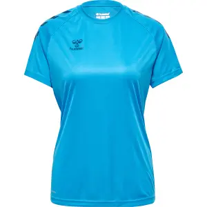 211944-8729-t-shirt-femme-hummel-core-poly-bleu-fonce