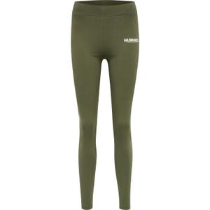 212562-6012-collant-taille-haute-femme-hummel-hmllegacy-vert-kaki-blanc