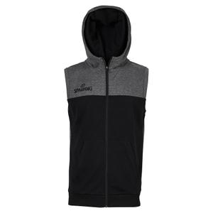 veste-spalding-street-hooded-sleeveless-gris-fonce-noir