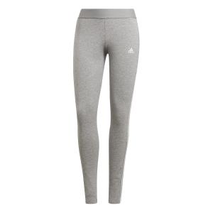legging-femme-adidas-essentials-3-bandes-gris-chine-blanc