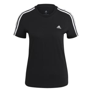 t-shirt-femme-adidas-essentials-slim-3-bandes-noir-blanc