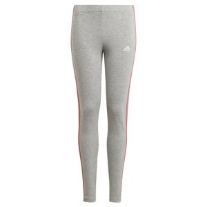 legging-enfant-adidas-essentials-3-bandes-gris-chine-rose