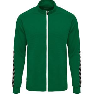 205366-6140-veste-hummel-zip-hmlauthentic-poly-vert-blanc