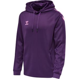 211482-3443-sweatshirt-a-capuche-polyester-hummel-core-xk-rouge