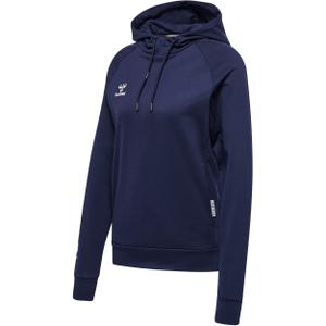 214787-7026-sweatshirt-coton-a-capuche-femme-hummel-move-grid-marine