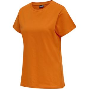 215121-5190-t-shirt-femme-hummel-red-basic-orange