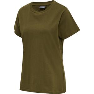 215121-6086-t-shirt-femme-hummel-red-basic-green
