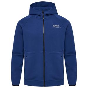 225912-7424-sweatshirt-a-capuche-zippe-hummel-tech-fleece-regular-estate-blue