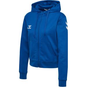 235117-7045-sweatshirt-a-capuche-zippe-femme-hummel-go-2-0-chevron-true-blue
