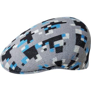 k3577-gb036-beret-kangol-pixel-plaid-504-grey-black