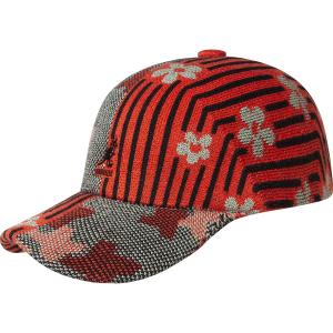 k3581-oc309-casquette-kangol-nature-flip-oil-green-cherry-glow