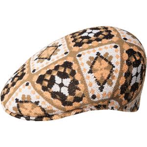 k3605-tm276-beret-kangol-arts-crafts-504-tan-multi