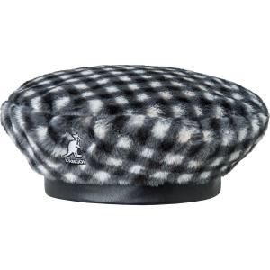 k4369-bg007-beret-fausse-fourrure-femme-kangol-black-gingham