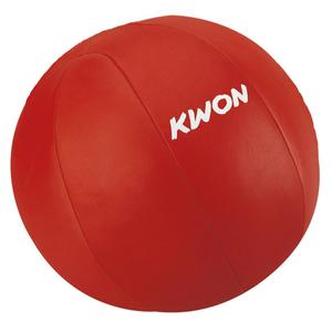 4080475-medecine-ball-cuir-kwon-rouge-5-kg