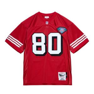 ajy63381-sf494jriscar-maillot-authentique-mitchell-ness-san-francisco-49ers-nfl-jerry-rice-1994-drop-shadow-red