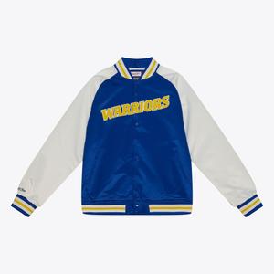 ojbf4992-gswyyppproya-blouson-en-satin-golden-state-warriors-primetime-royal