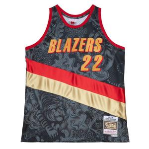 tfsm1248-ptb91cdrblck-maillot-nba-portland-trail-blazers-cny-4-0-swingman-1991-clyde-drexler-black