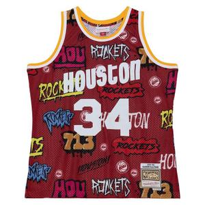 tfsm4768-hro93holred1-maillot-houston-rockets-nba-slap-sticker-swingman-jersey-rockets-1993-hakeem-olajuwon-red