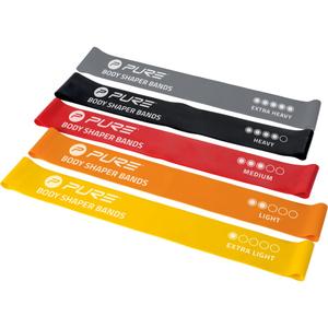 p2i800120-lot-de-5-bandes-de-resistances-pure2improve-body-shaper-jaune-orange-rouge-tu