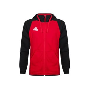 pk6804-04-sweatshirt-a-capuche-peak-zip-bi-color-elite-rouge