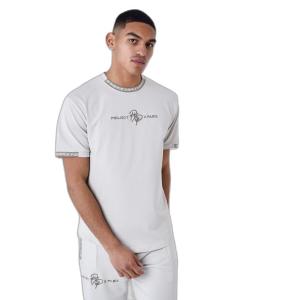 2210218-gg-t-shirt-uni-avec-bande-logo-project-x-paris-gris