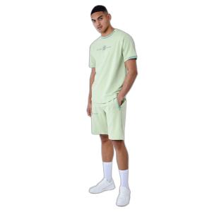 2210218-pi-t-shirt-uni-avec-bande-logo-project-x-paris-vert
