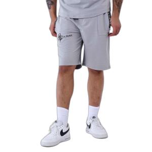 2240218-gy2-short-uni-avec-bande-logo-project-x-paris-gris-clair