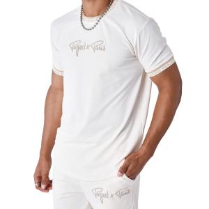 2310019-ccbg-t-shirt-brode-en-relief-project-x-paris-logo-blanc-beige