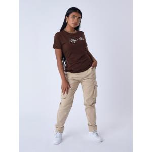 f221121-mr-t-shirt-broderie-logo-femme-project-x-paris-basic-marron