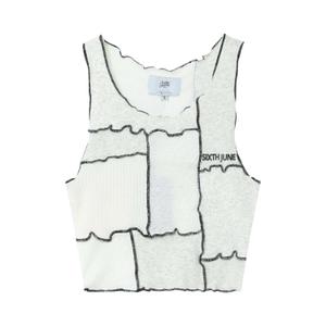 12179-offw-t-shirt-crop-top-femme-sixth-june-mix-fabrics-off-white
