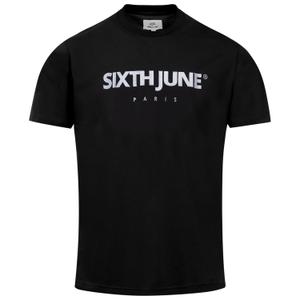 23613-blac-t-shirt-avec-logo-borde-paris-sixth-june-noir