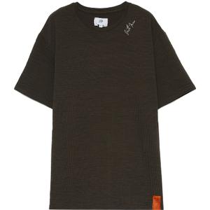 t-shirt-sixth-june-logo-epaule-kaki