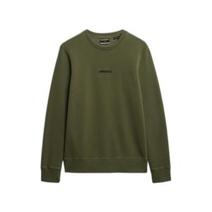 m2014007a-2lx-sweatshirt-superdry-micro-logo-vert-olive-fonce