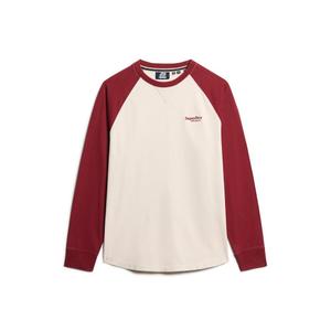 m6010833a-c7m-t-shirt-manches-longues-superdry-essential-logo-baseball-sable-blanc-bordeaux-intense
