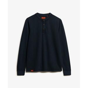 m6010845a-98t-t-shirt-manches-longues-superdry-vintage-textured-grandad-bleu-marine-eclipse