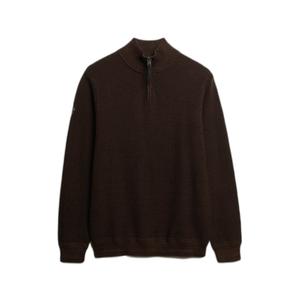 m6110682a-uf9-pull-texture-en-coton-a-col-camionneur-superdry-brun-fonce-noir