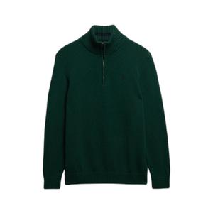 m6110706a-20e-pull-en-maille-de-coton-a-col-camionneur-superdry-vert-foret