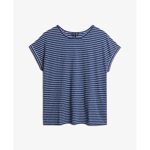 w1011647a-ibx-t-shirt-ample-femme-superdry-studios-bleu-marine-optic-raye