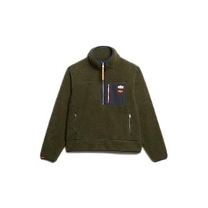 w2012343a-d8b-polaire-1-2-zip-retro-vintage-femme-superdry-kaki-militaire