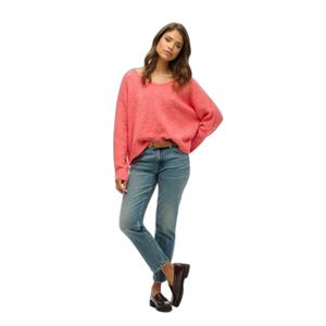 w6110578a-b6k-pull-col-v-oversize-femme-superdry-rouge-corail-twist