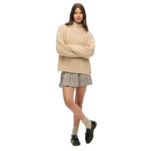 w7210331a-7nq-jupe-plissee-femme-superdry-low-rise-tweed-neutre