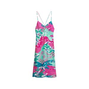w8011678a-2hh-robe-caraco-mi-longue-imprimee-a-enfiler-femme-superdry-nuage-de-cigognes-magenta
