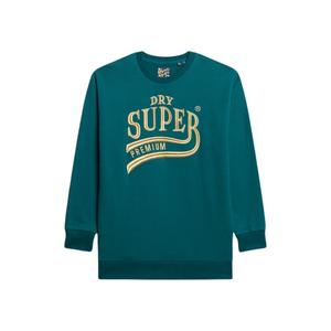 w8011755a-gco-robe-sweat-a-logo-metallise-femme-superdry-luxe-bleu-sarcelle-profond